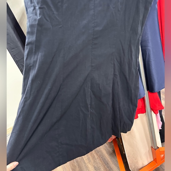 Abercrombie & Fitch black mini / midi dress size XL - Picture 6 of 6